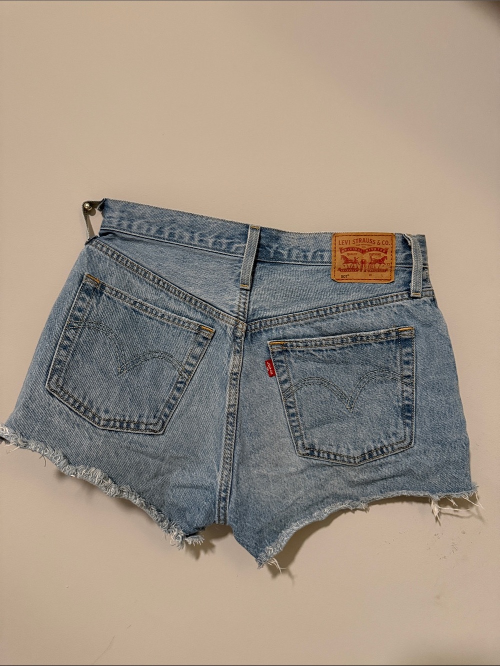 Levi's 501 Original Cut-Off Denim Shorts Blue